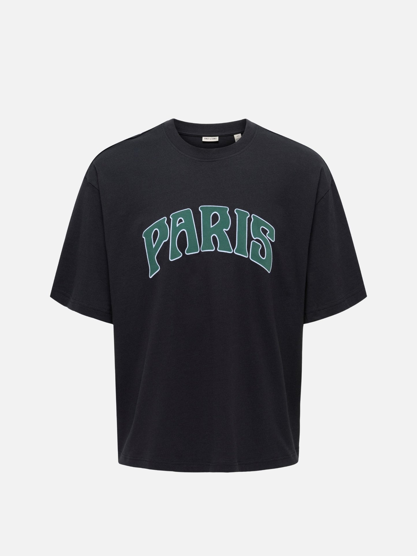 ONLY & SONS - Malik Paris Oversized T-Shirt - Black