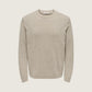 ONLY & SONS - Michael Crewneck Sweater - Silver Lining