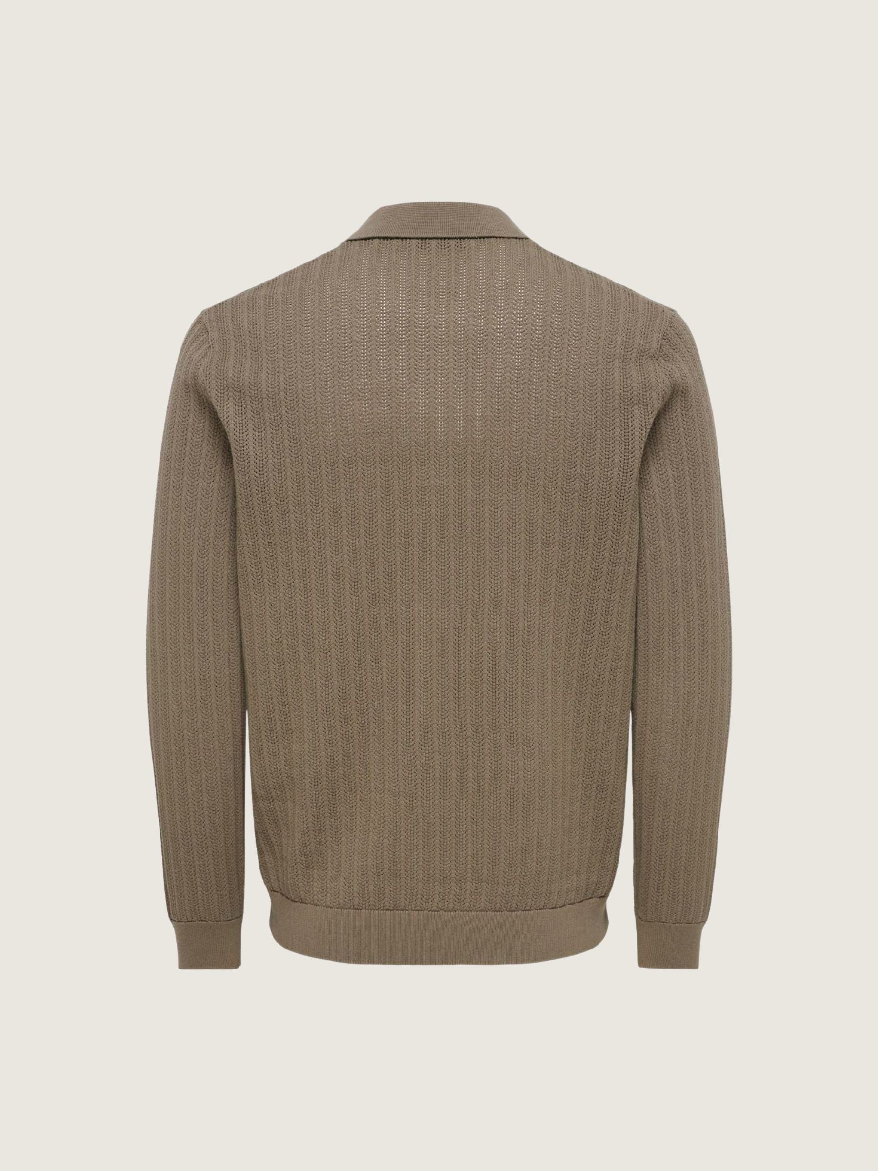 ONLY & SONS - Moon Longsleeve Knit Polo - 