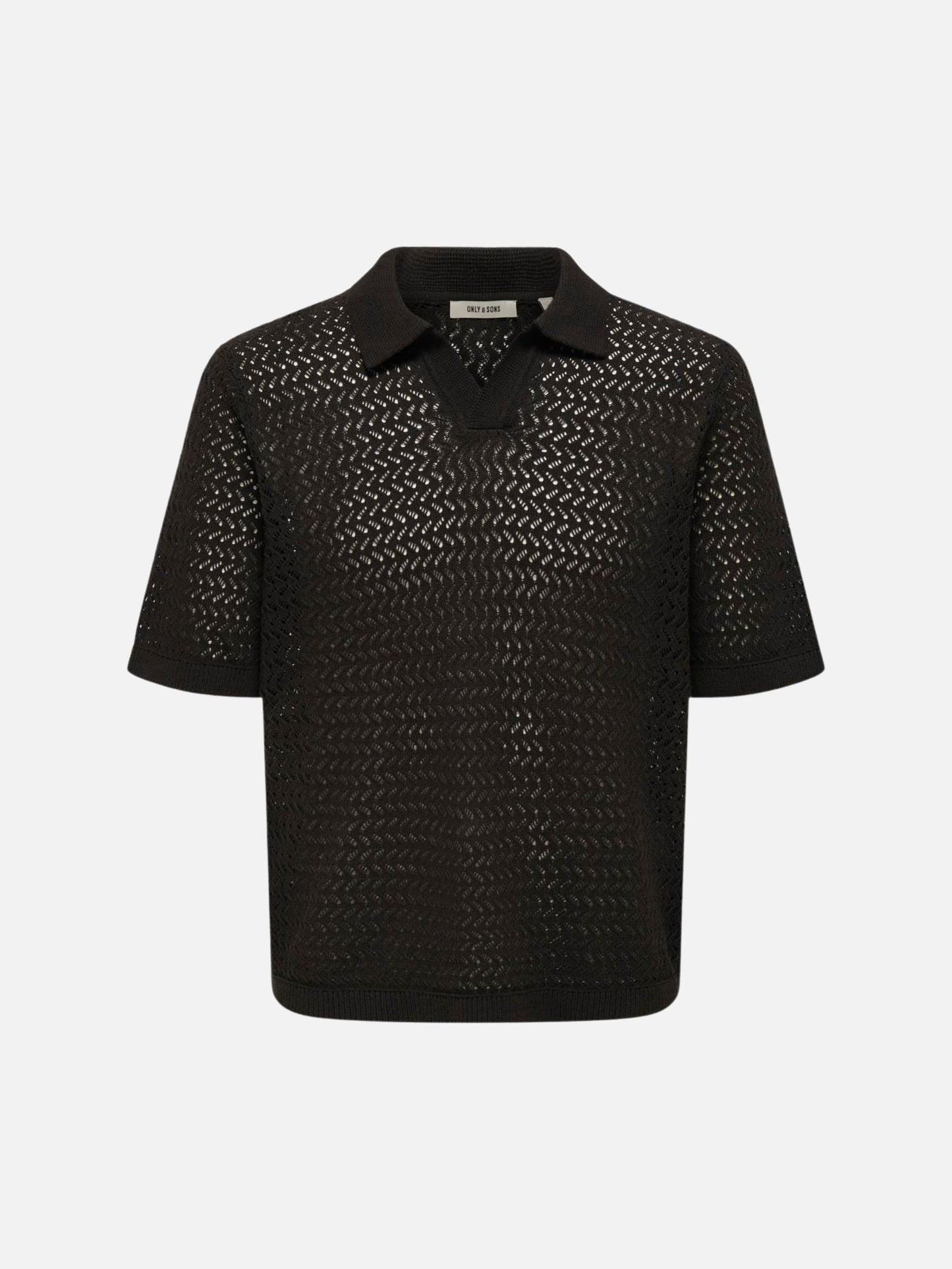 ONLY & SONS - Nyle Knit Polo - Coffee Bean