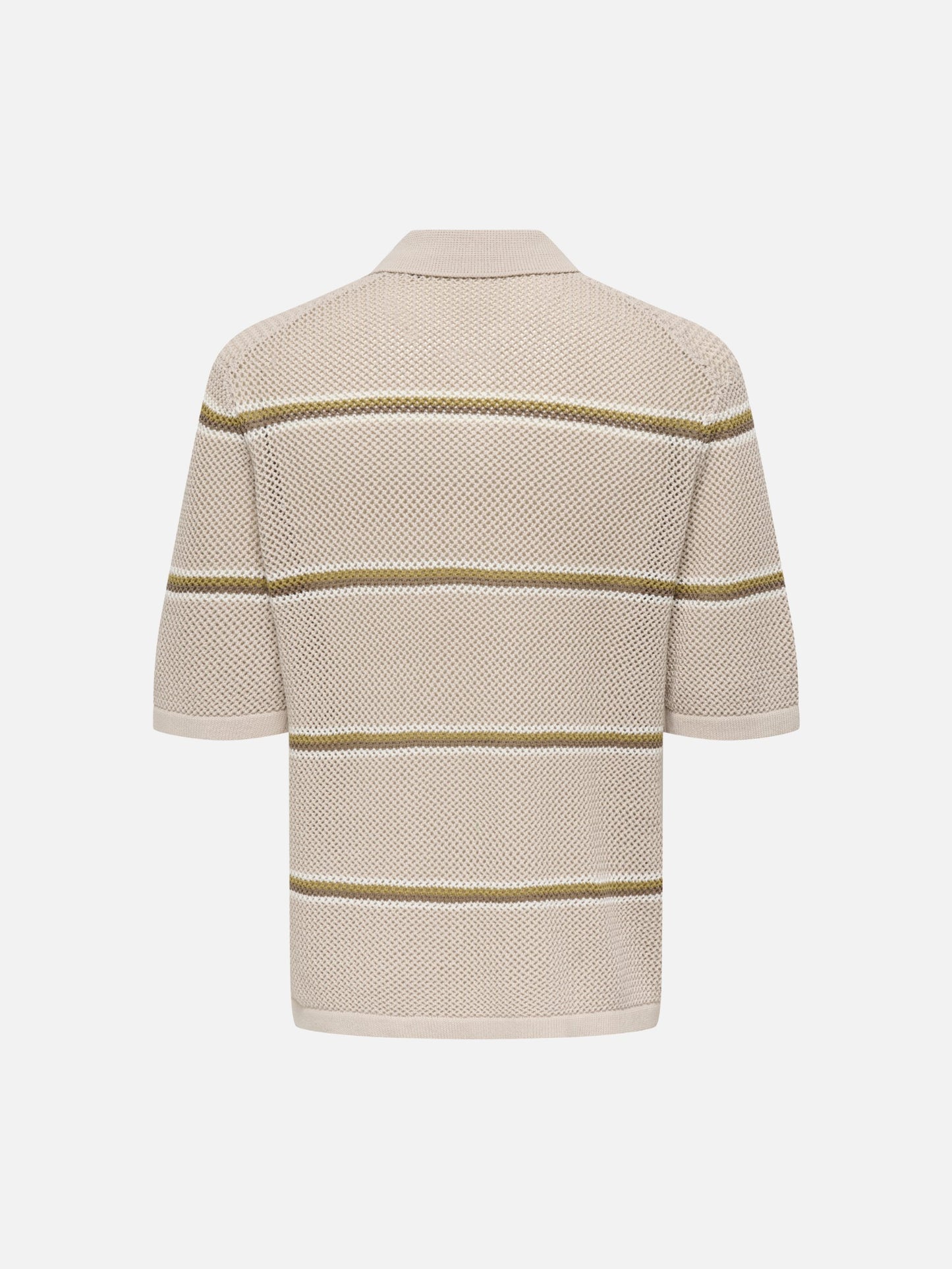 ONLY & SONS - Sejr Stripe Knit Polo - 