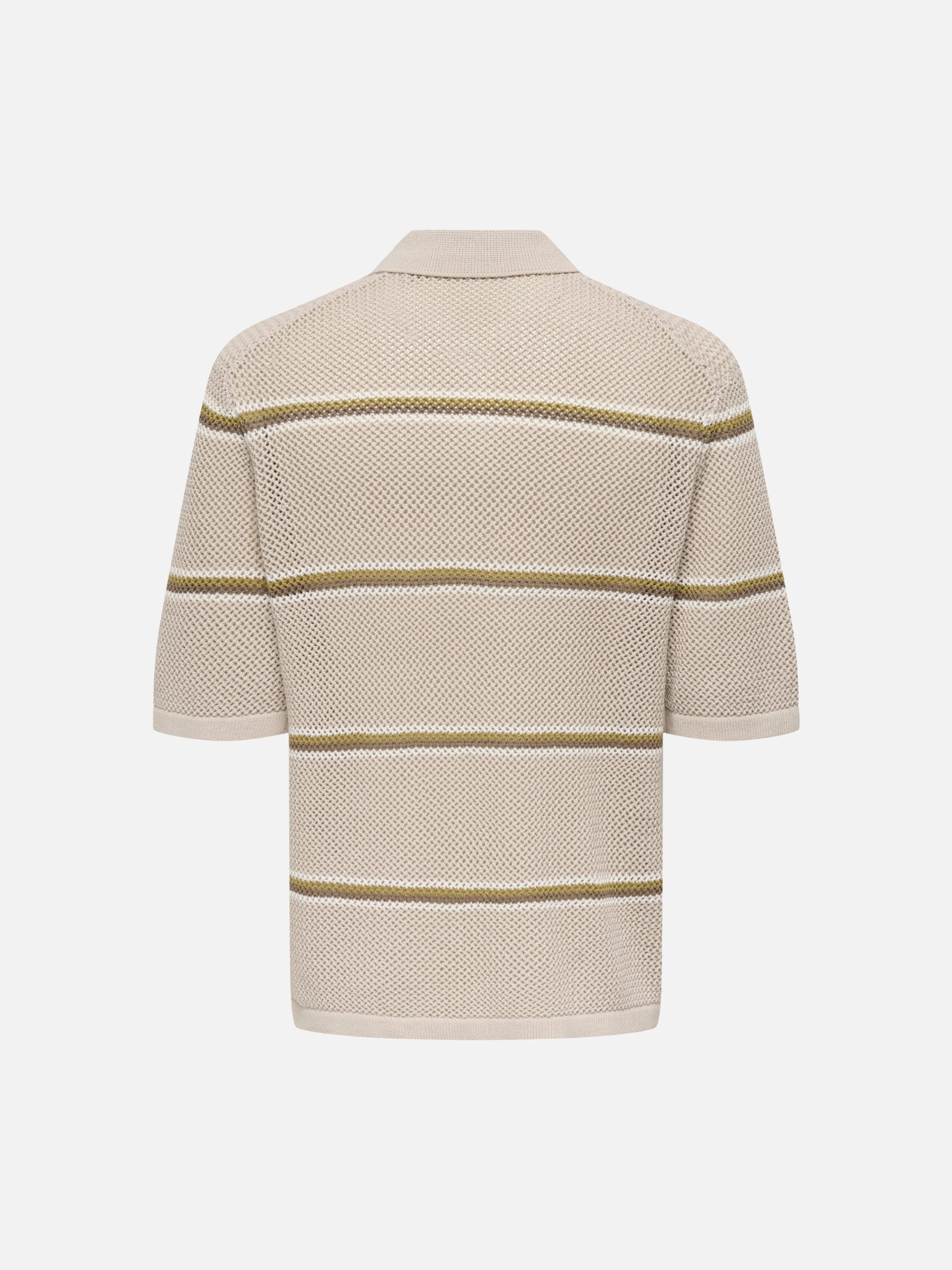 ONLY & SONS - Sejr Stripe Knit Polo - 