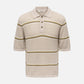 ONLY & SONS - Sejr Stripe Knit Polo - Silver Lining