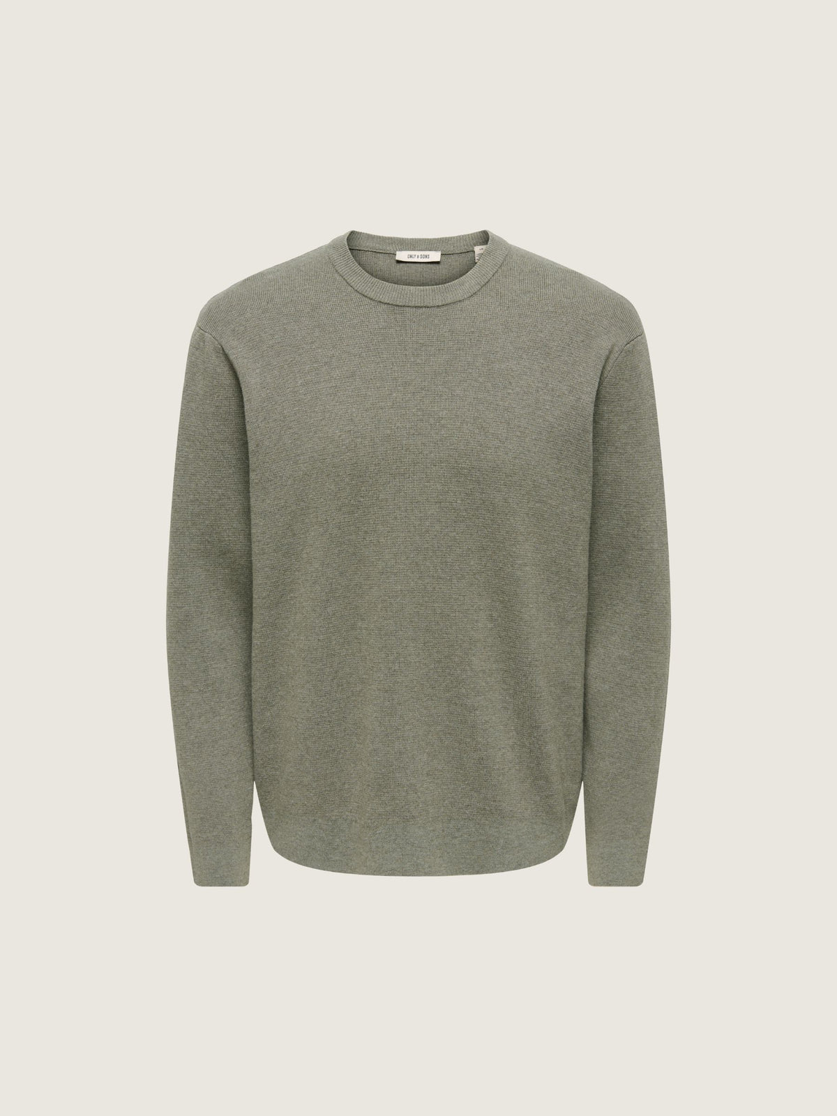 ONLY & SONS - Sting Relaxed Crewneck Sweater - Castor Grey