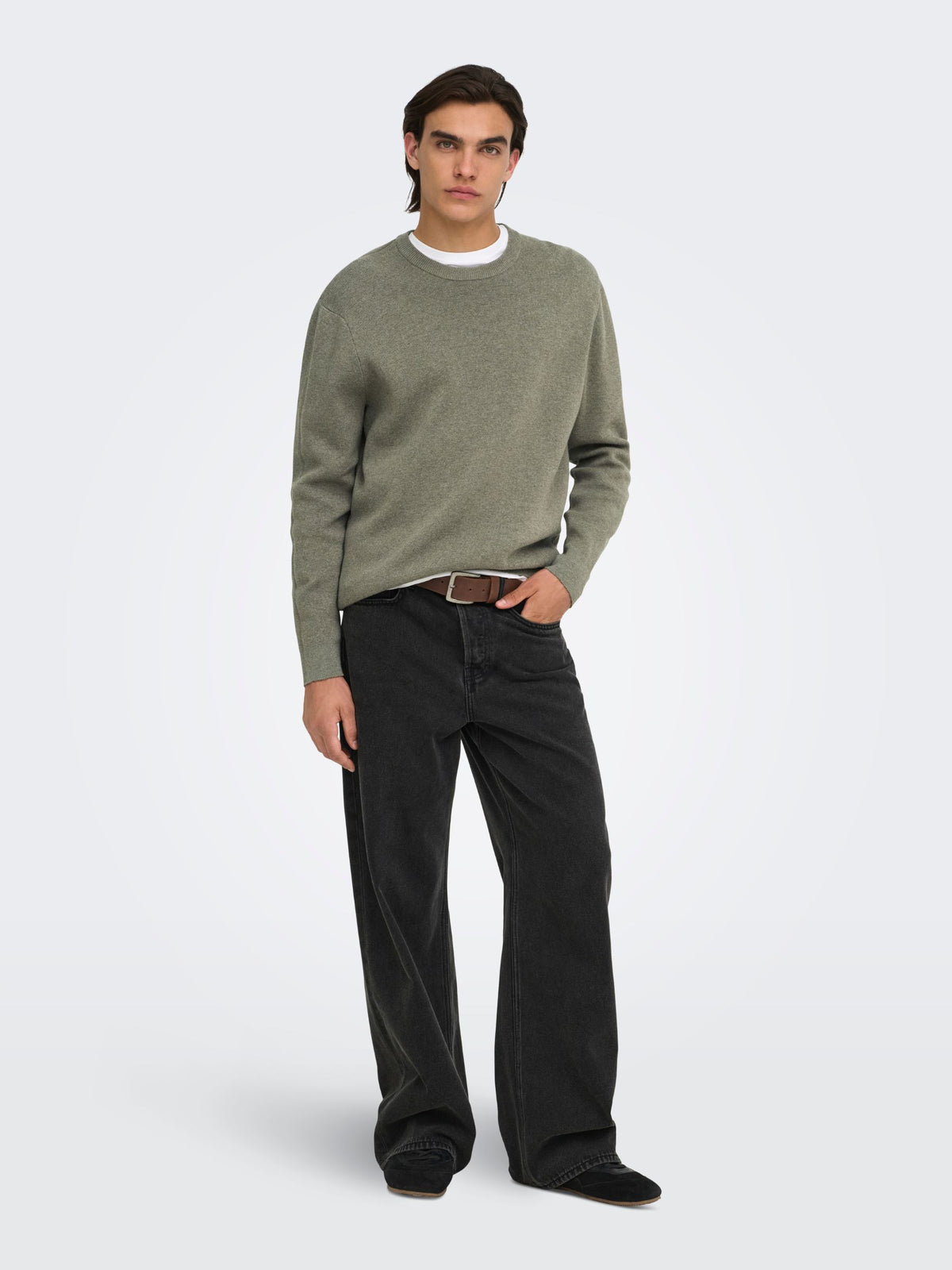 ONLY & SONS - Sting Relaxed Crewneck Sweater - 
