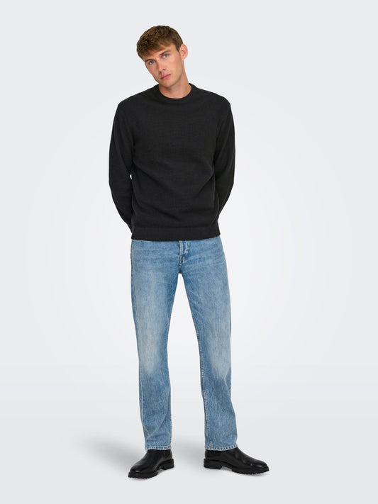 ONLY & SONS - Tony Longsleeve Waffle Knit - 