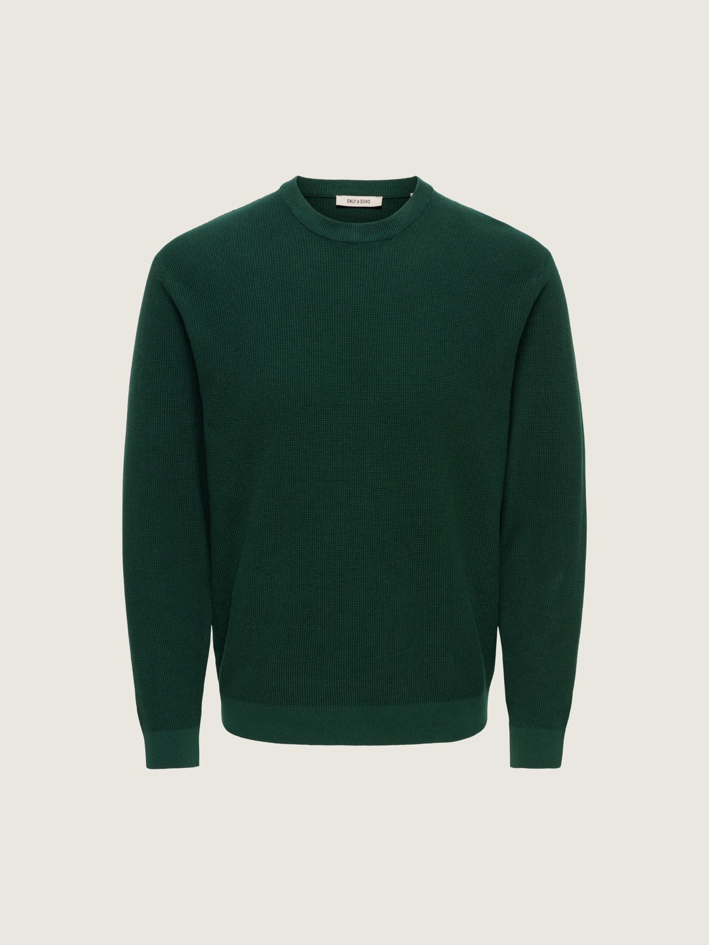 ONLY & SONS - Tony Longsleeve Waffle Knit Shirt - Pine Grove