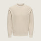 ONLY & SONS - Tony Longsleeve Waffle Knit Shirt - Silver Lining
