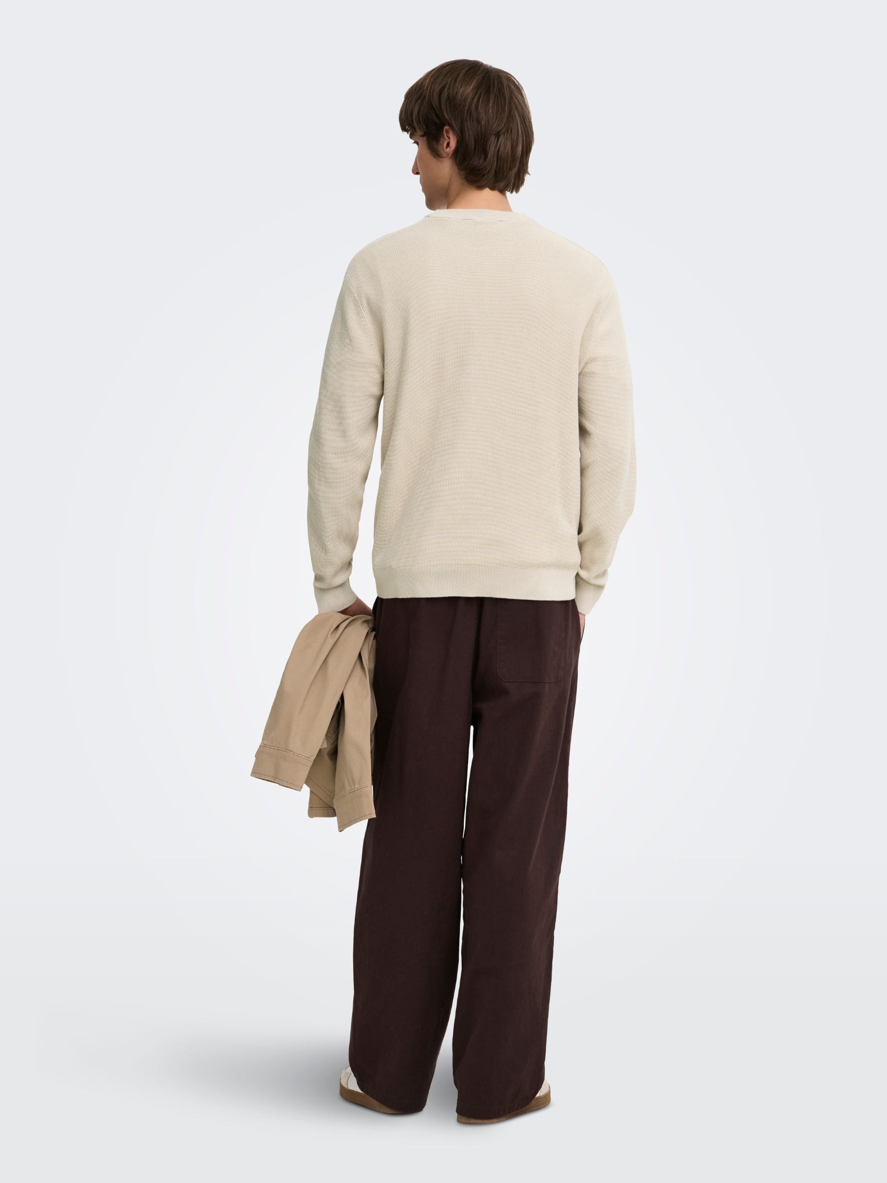 ONLY & SONS - Tony Longsleeve Waffle Knit Shirt - 