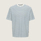 ONLY & SONS - Walker Relaxed Striped T-Shirt - Cloud Dancer / Vintage Indigo