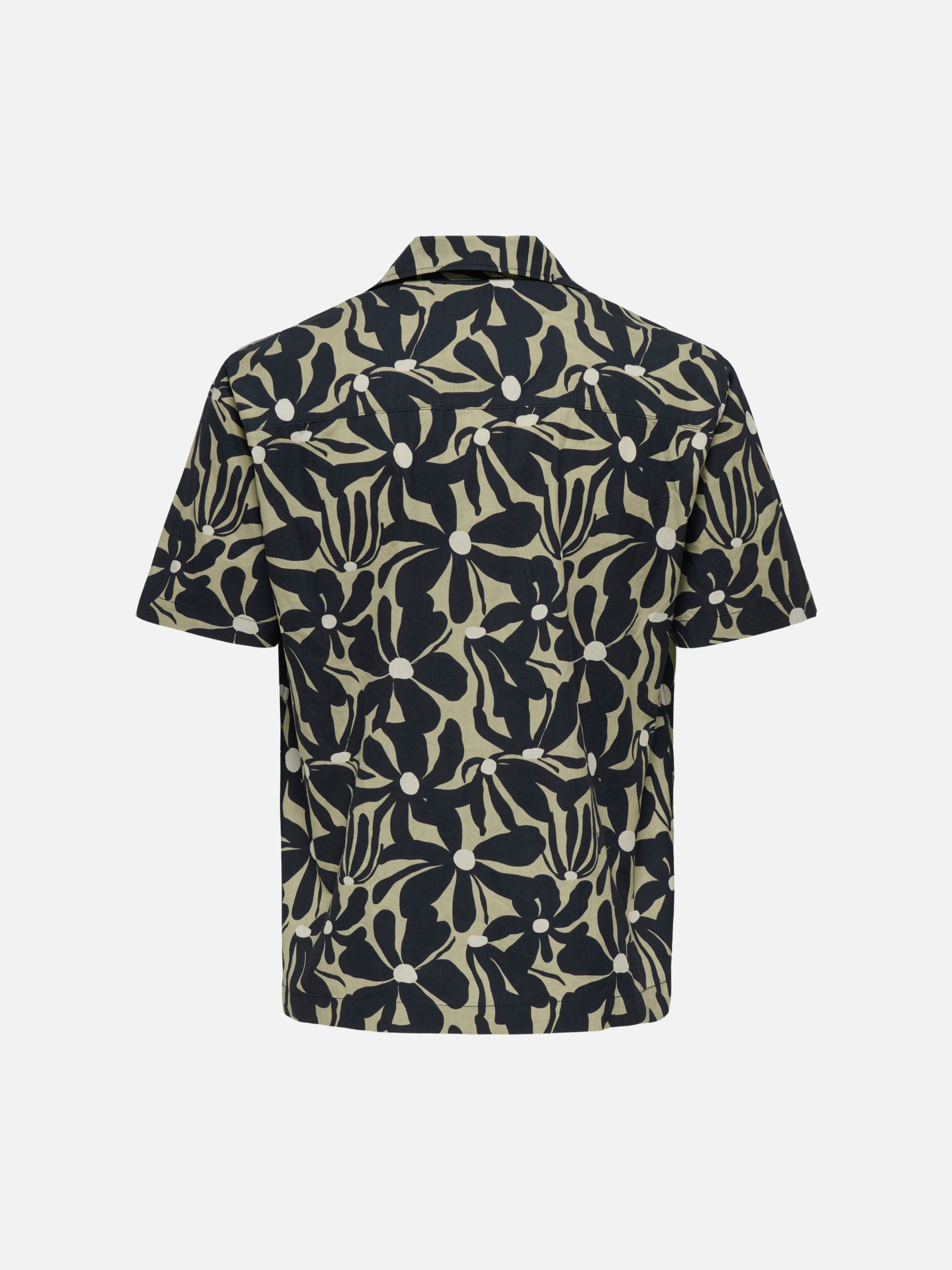 ONLY & SONS - White Resort Shortsleeve Shirt - 