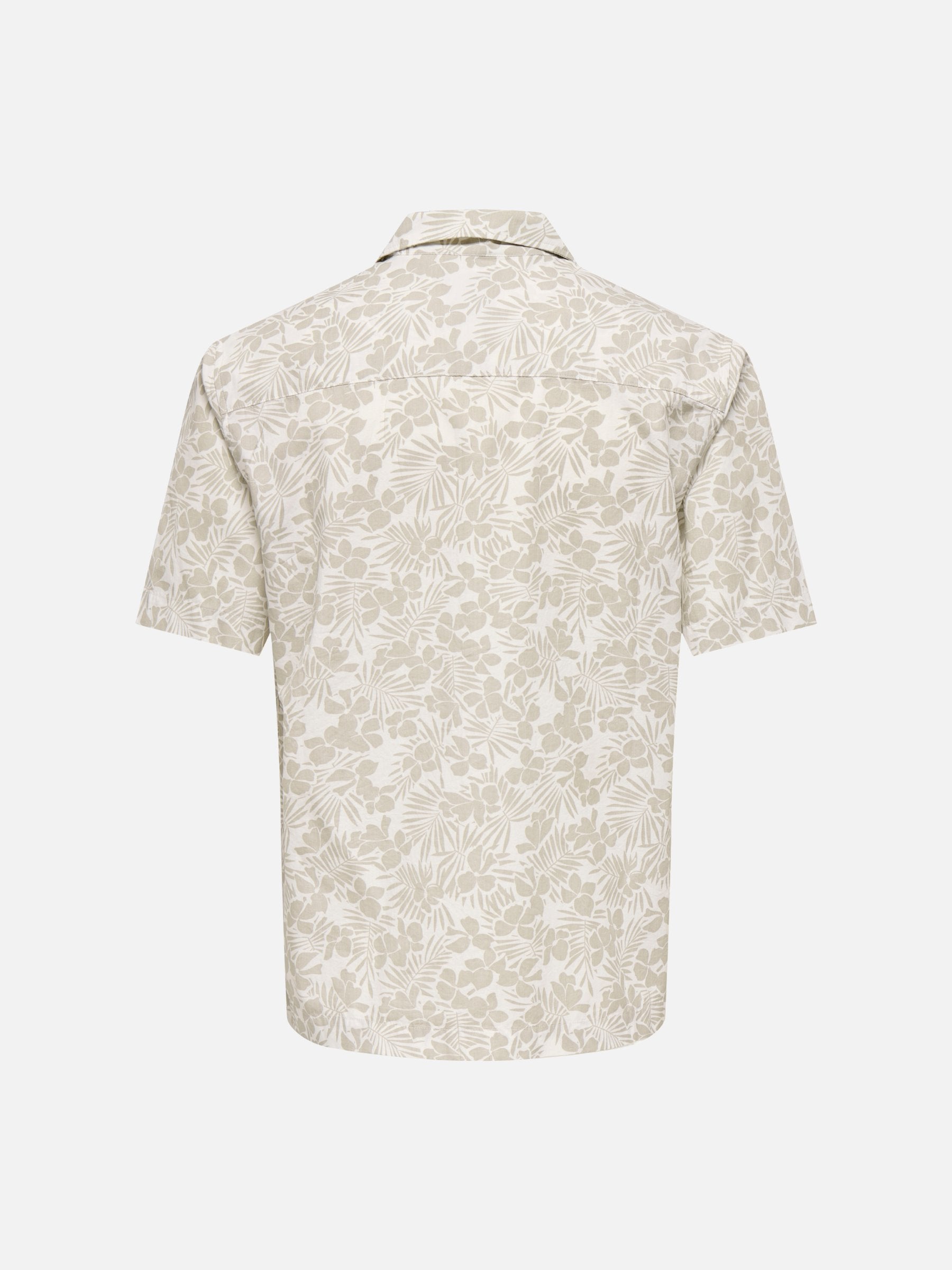 ONLY & SONS - White Resort Shortsleeve Shirt - 