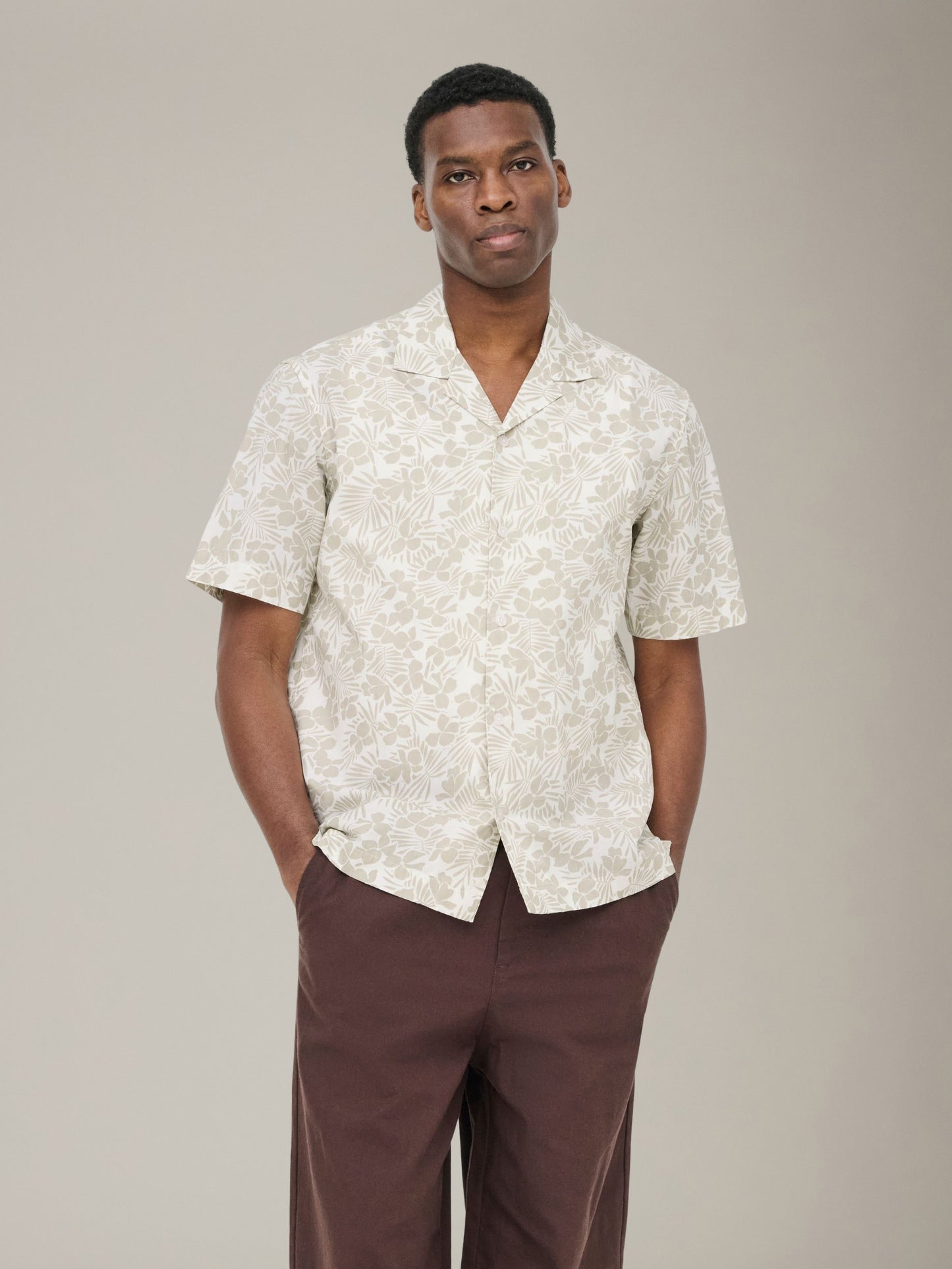 ONLY & SONS - White Resort Shortsleeve Shirt - 