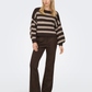 ONLY - Aya Stripe Boatneck Knit - 