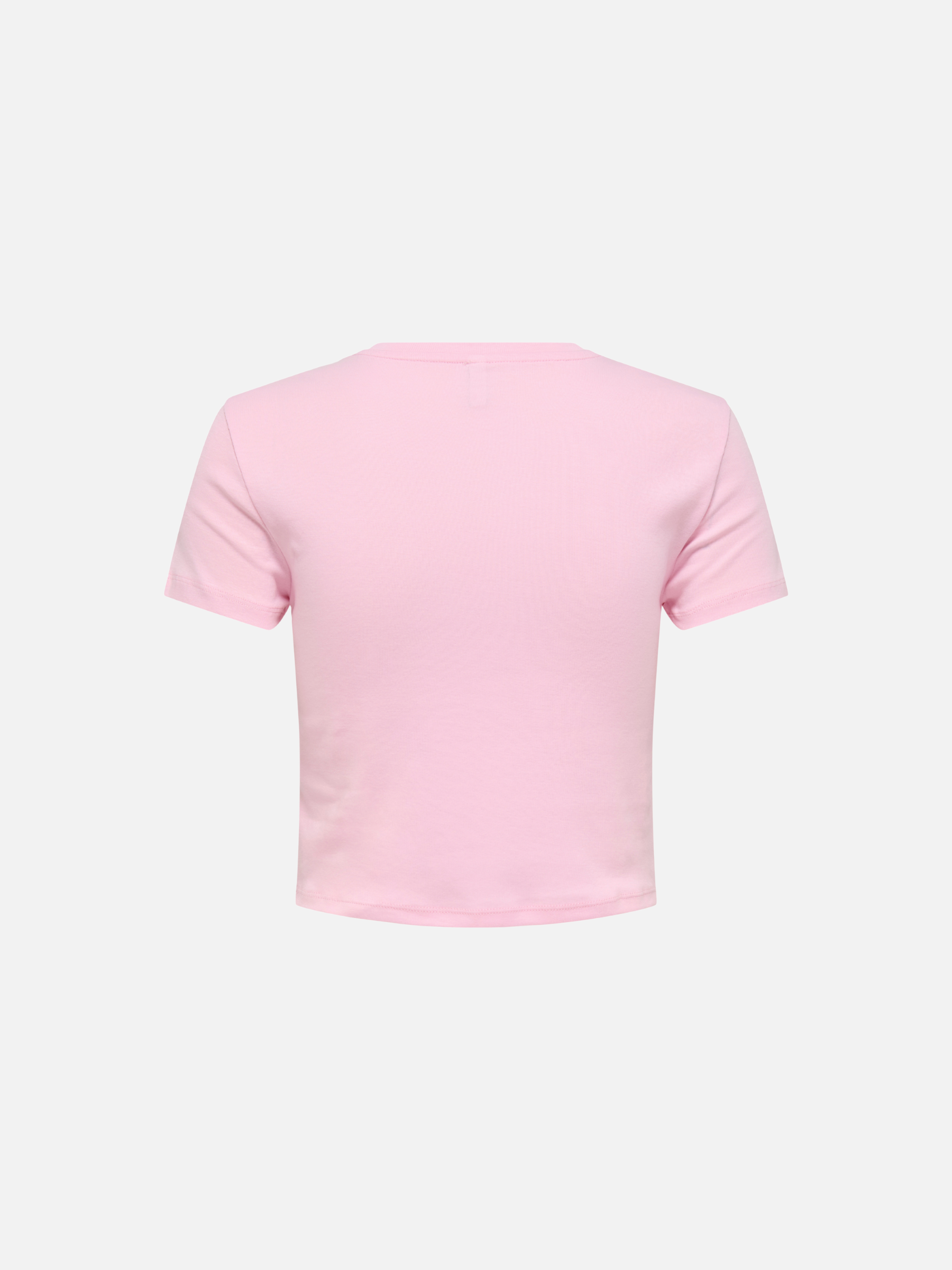 ONLY-Kira Bling Baby Tee-Bright White Cherry