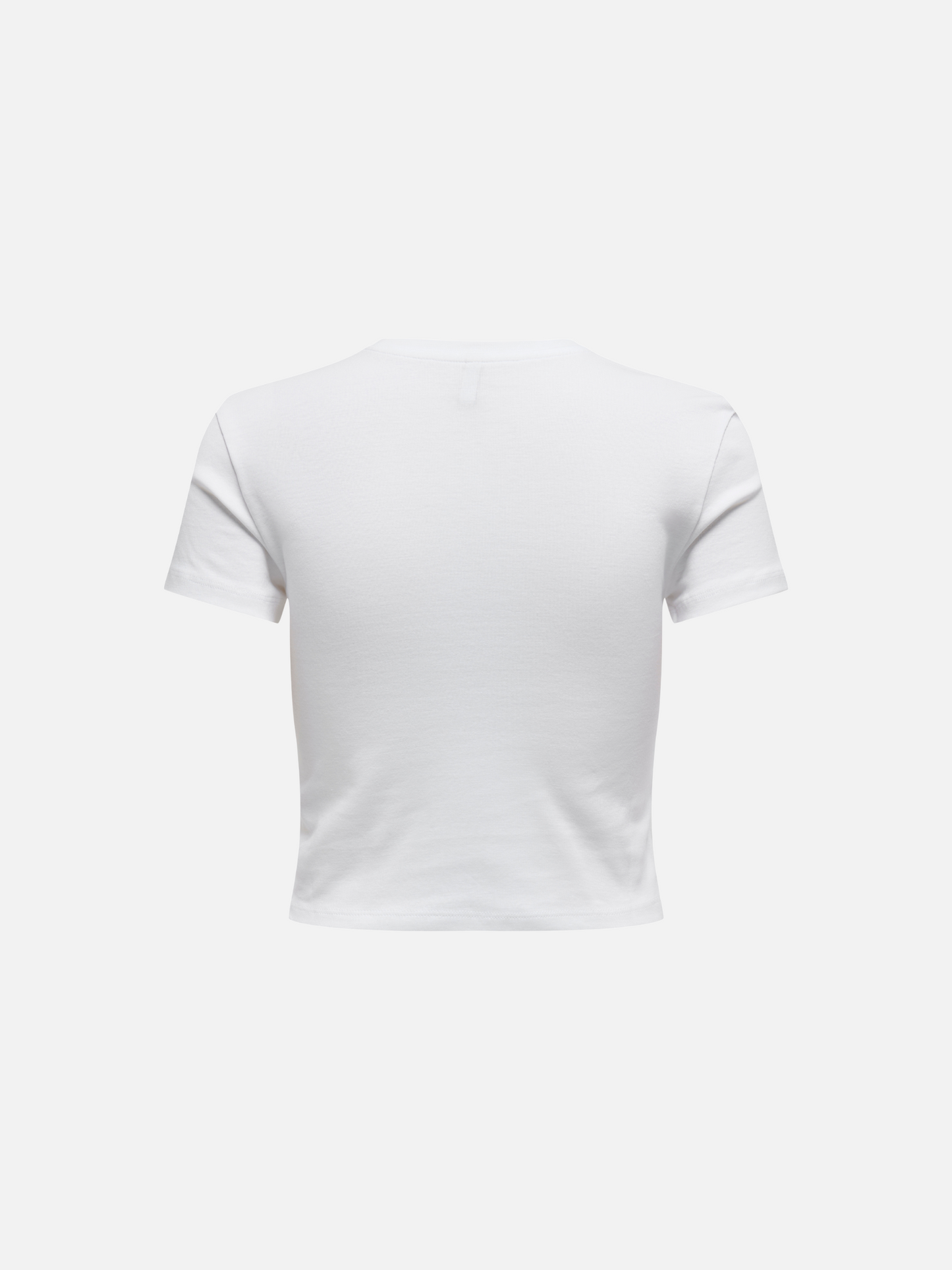 ONLY-Kira Bling Baby Tee-Bright White Cherry