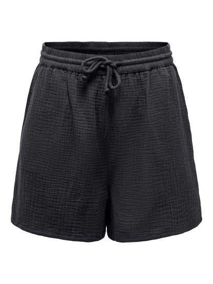 Bottoms - Only - Thyra Cotton Gauze Shorts - PLENTY
