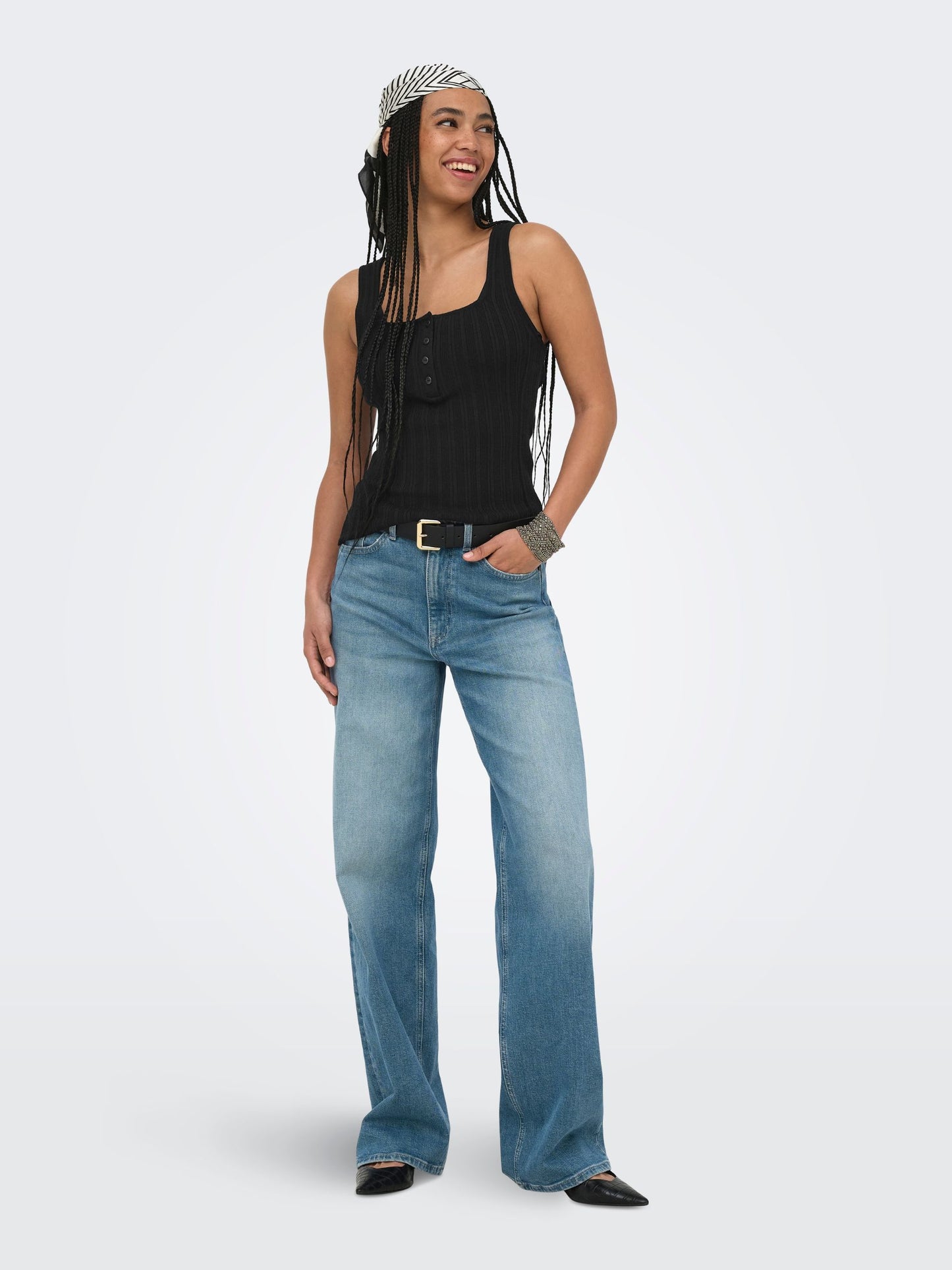 ONLY - Bree Square Neck Knit Tank Top - 