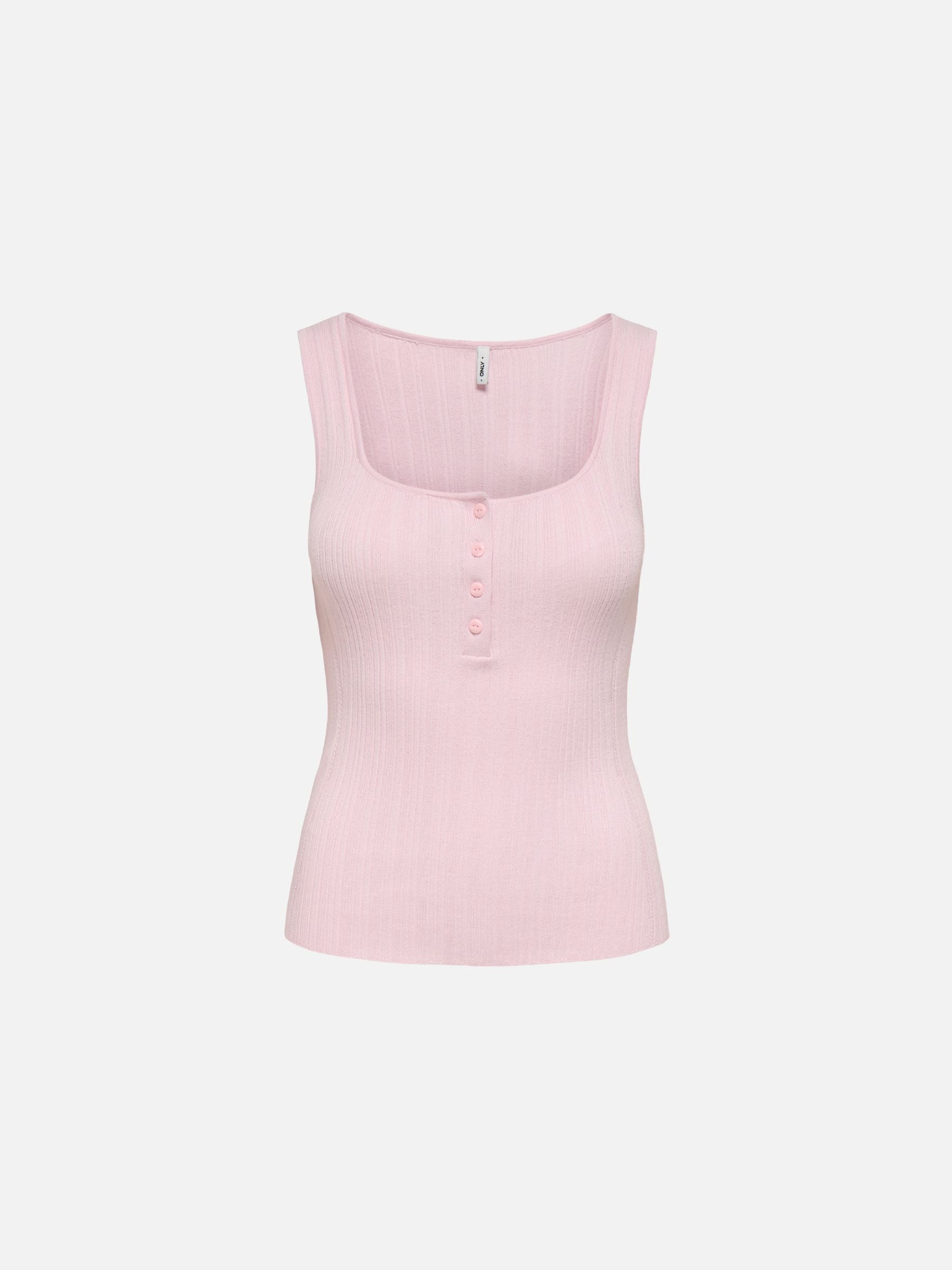 ONLY - Bree Square Neck Knit Tank Top - Pale Lilac
