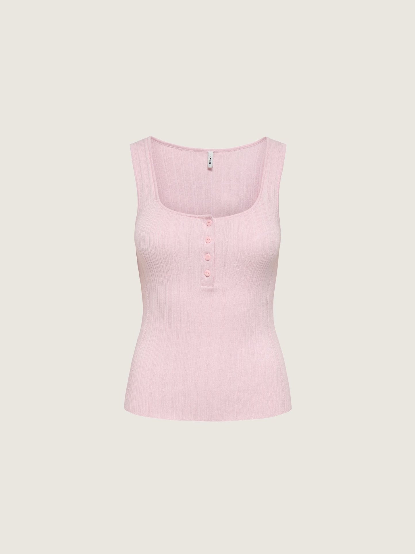 ONLY - Bree Square Neck Knit Tank Top - Pale Lilac