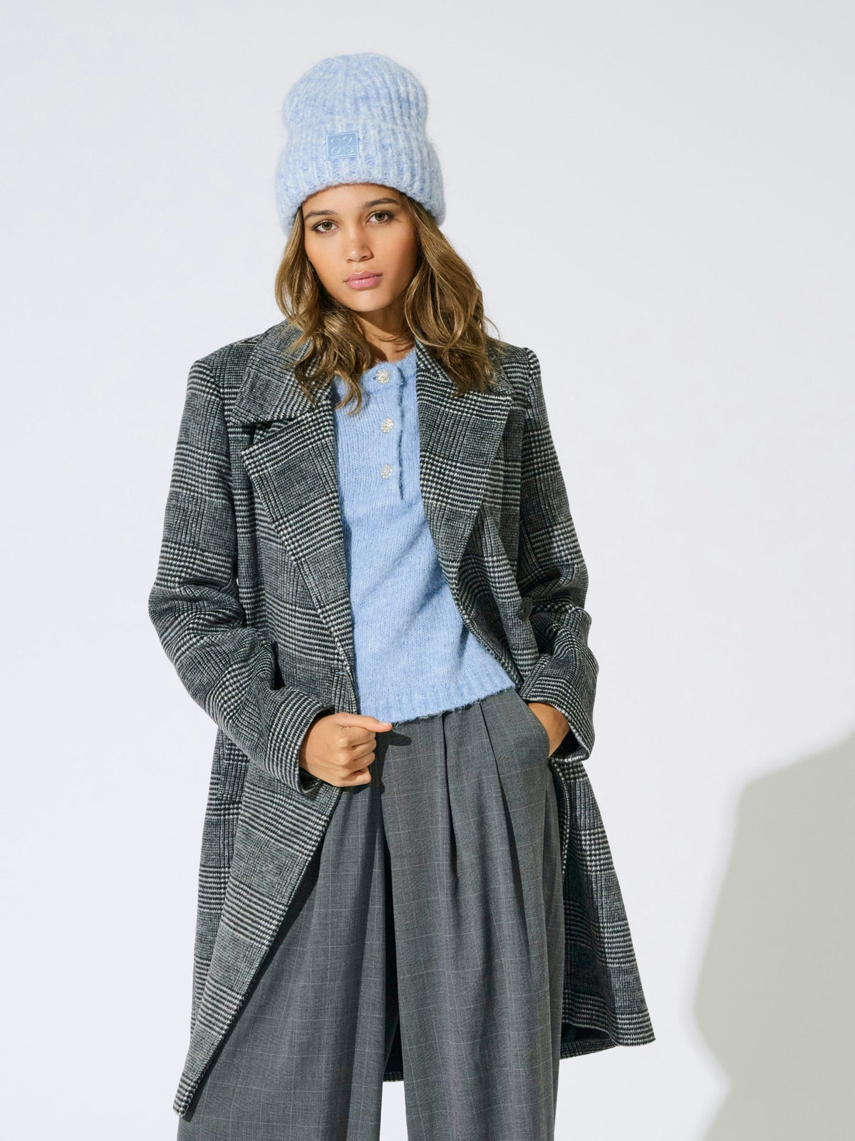 Christina Knit Patch Beanie