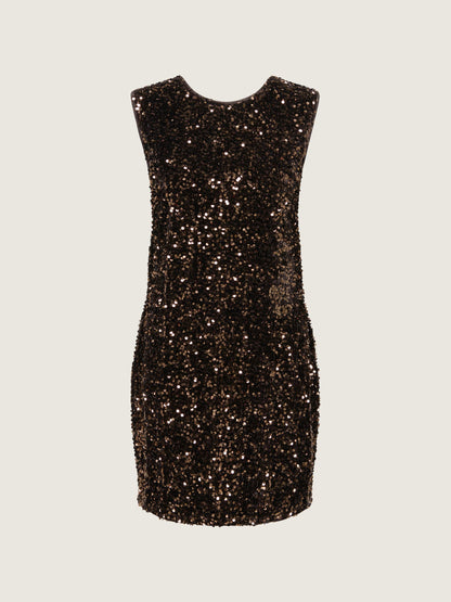 Confidence Sequin Bow Dress