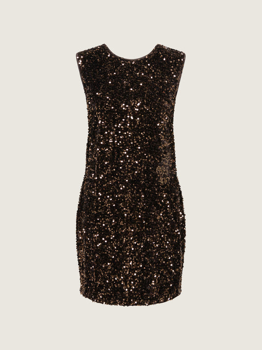 Confidence Sequin Bow Dress