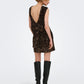 Confidence Sequin Bow Dress