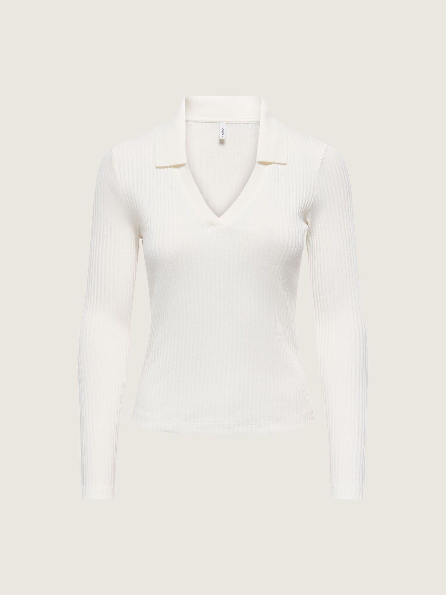 ONLY - Daisy V-neck Top - Cloud Dancer