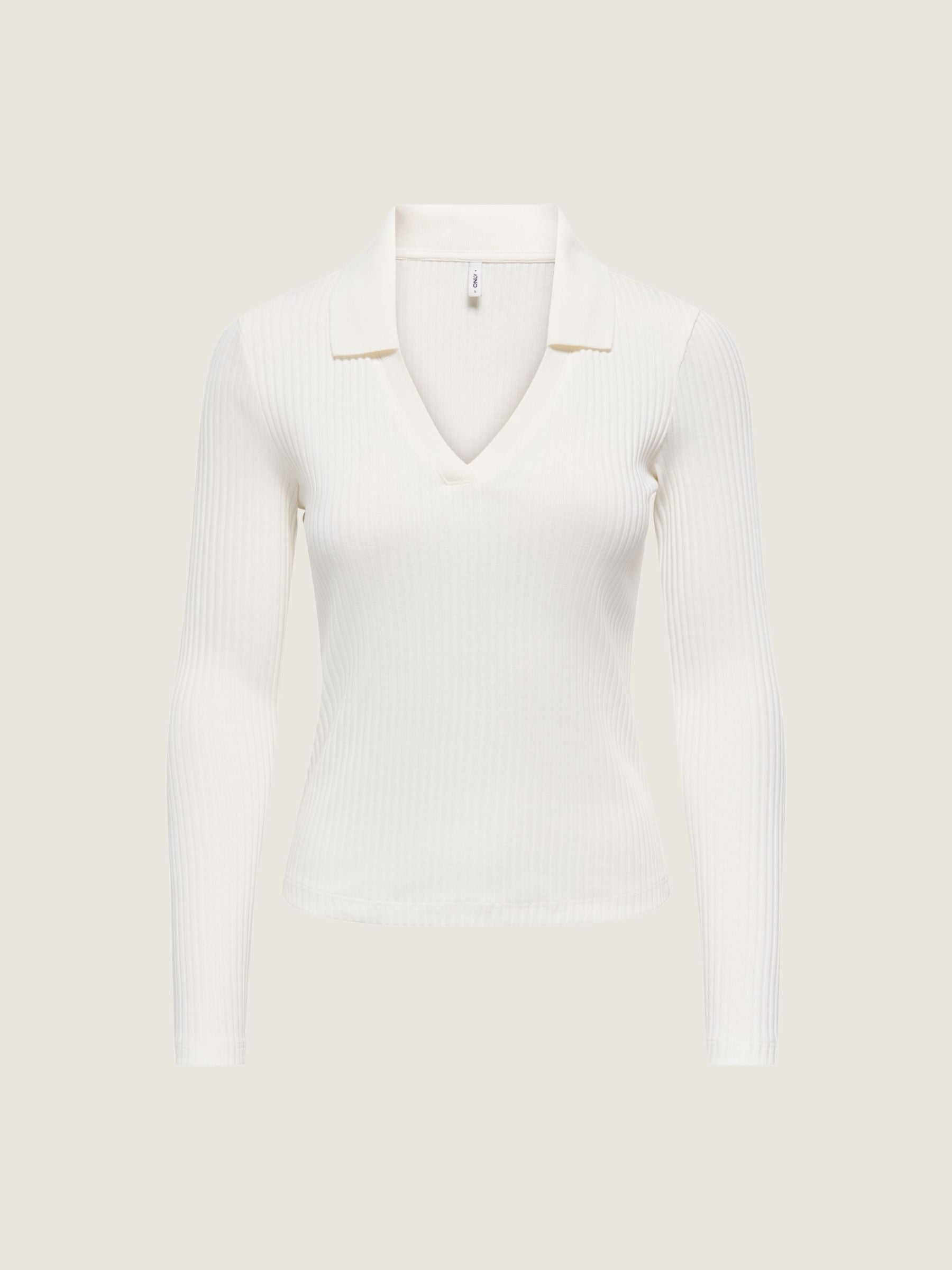 ONLY - Daisy V-neck Top - Cloud Dancer
