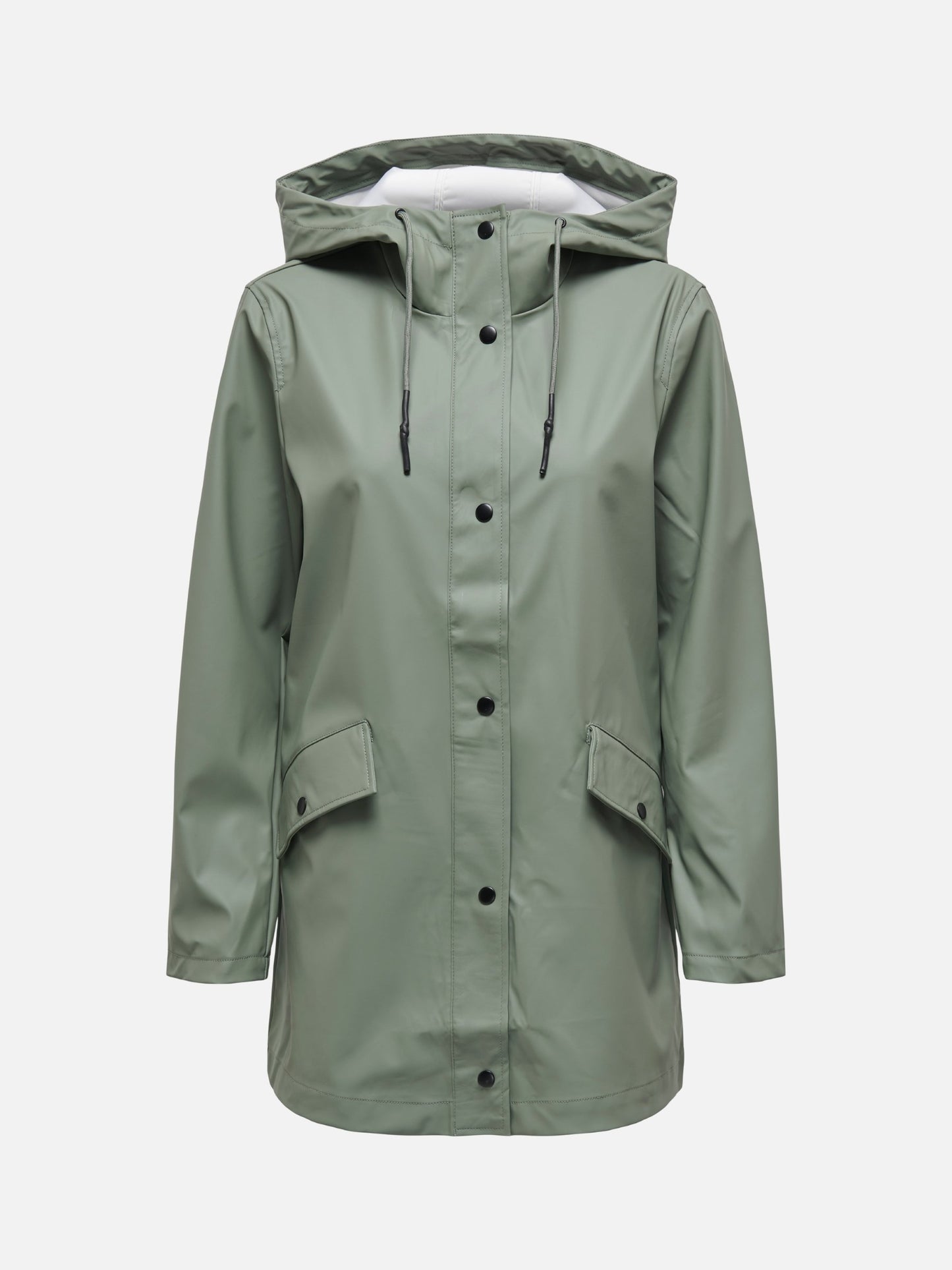 ONLY - Elisa Snap Raincoat - Agave Green