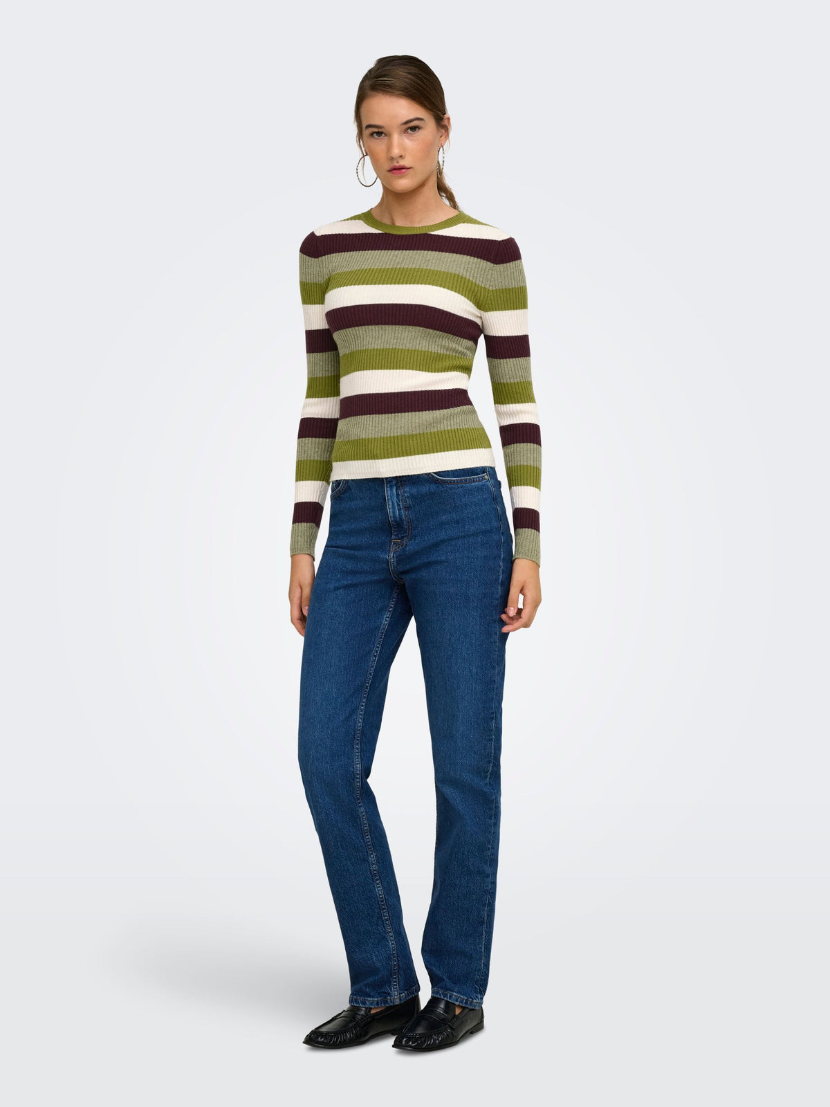 ONLY - Ibi Striped Pullover Sweater - 