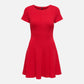 ONLY - Kenya Flared Dress - Barbados Cherry