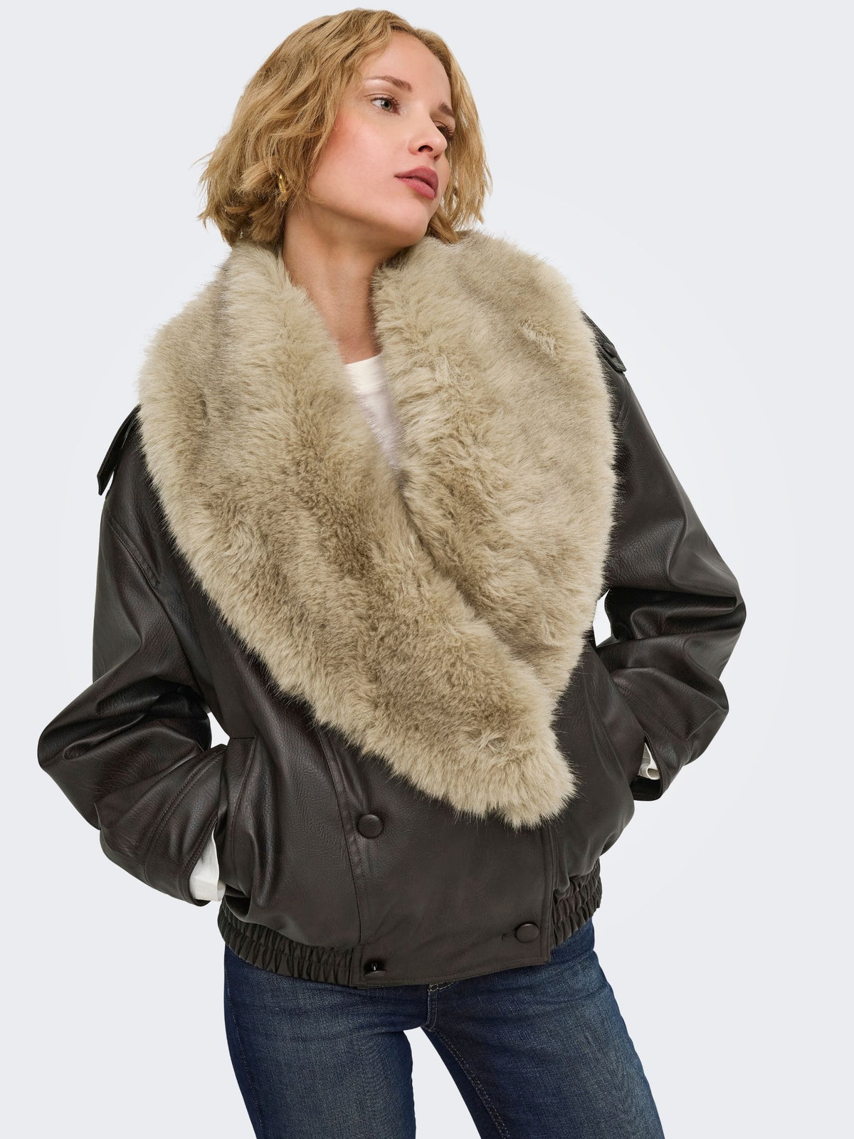 ONLY - Kim Faux Leather Jacket - 
