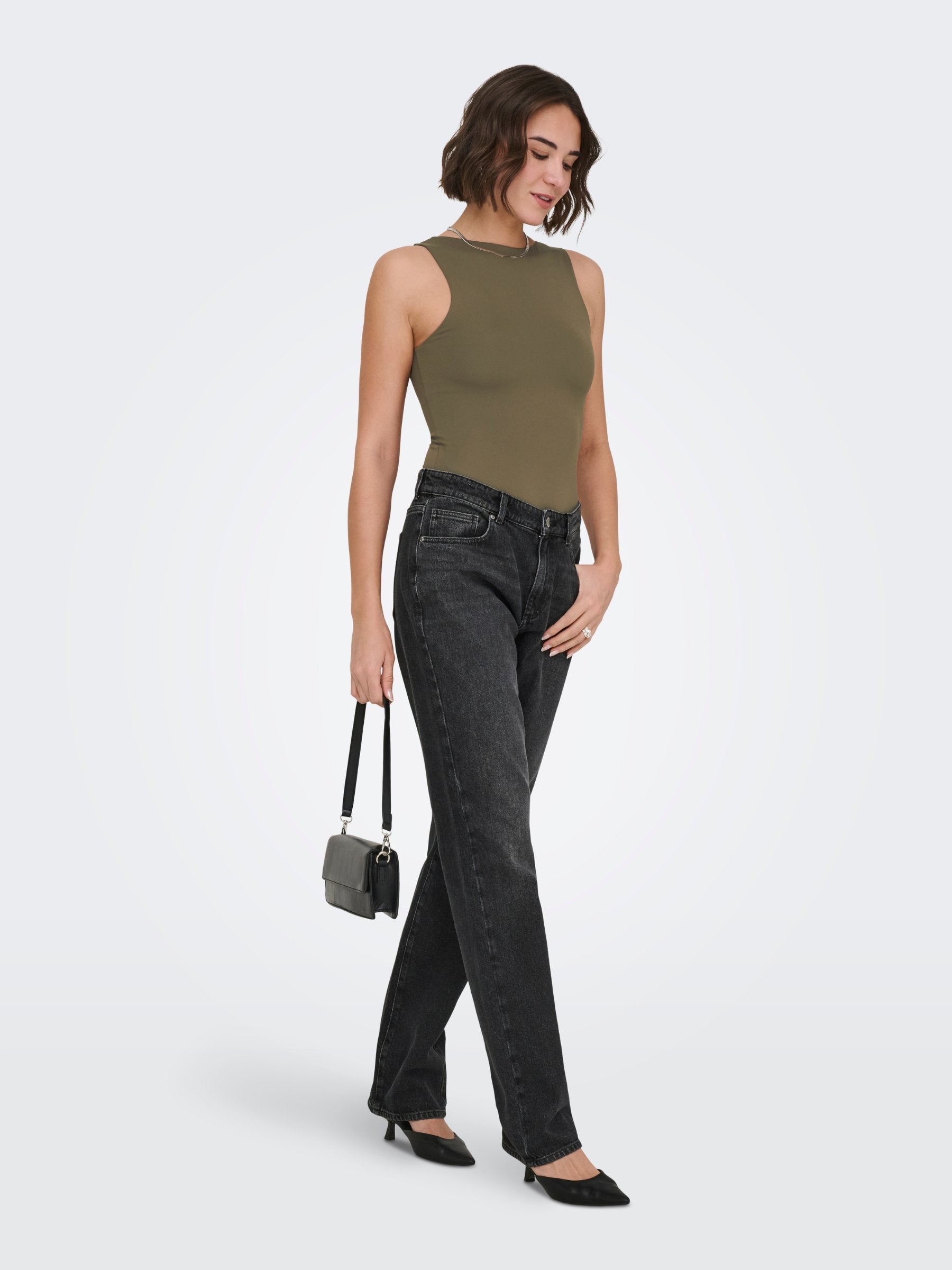 ONLY - Lea Two Way Tank Top - Canteen