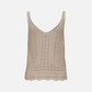 ONLY-Lyzet Knit Tank-Feather Grey