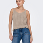 ONLY-Lyzet Knit Tank-Feather Grey