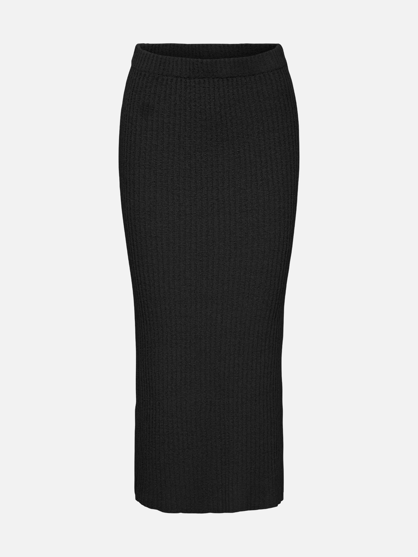ONLY-Maia Long Knit Skirt-Black