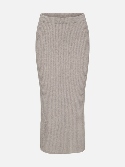 ONLY-Maia Long Knit Skirt-Nacreous Cloud