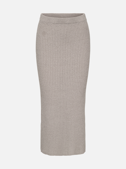 ONLY-Maia Long Knit Skirt-Nacreous Cloud