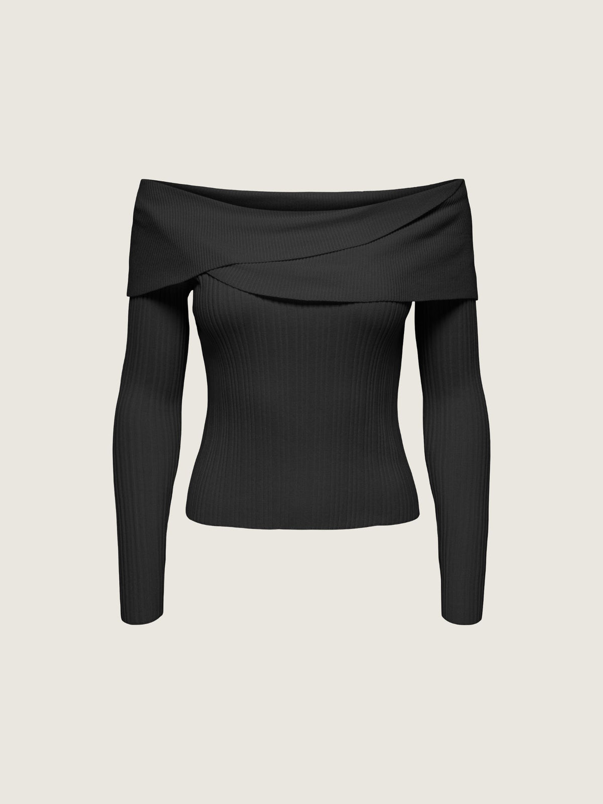 ONLY - Meddi Ribbed Off Shoulder Top - 
