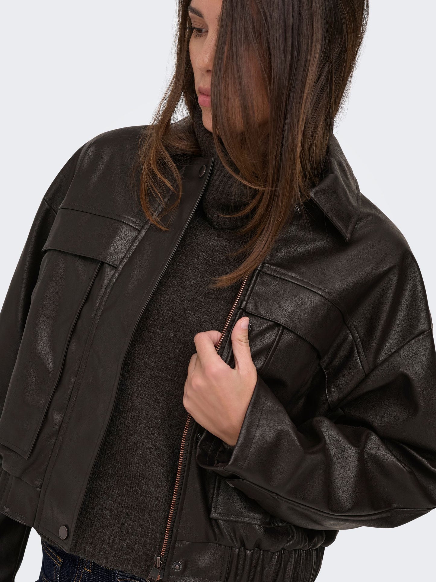 ONLY - Melle Faux Leather Jacket - 
