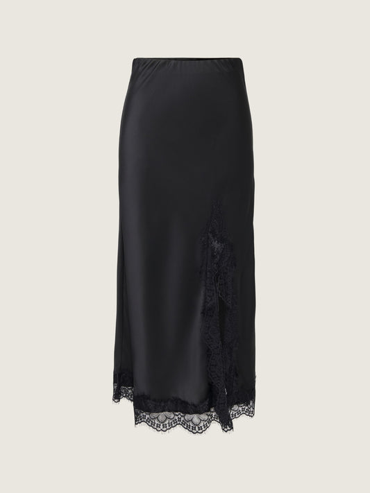 ONLY - Menus Lace Satin Skirt - 