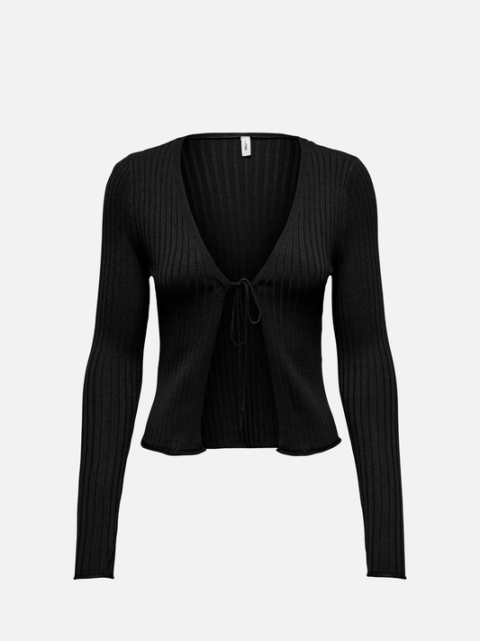 ONLY-Mila V-Neck Cardigan-Black