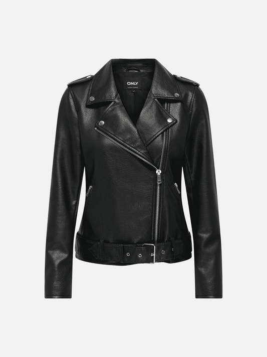 ONLY - Millie Vegan Leather Moto Jacket - 