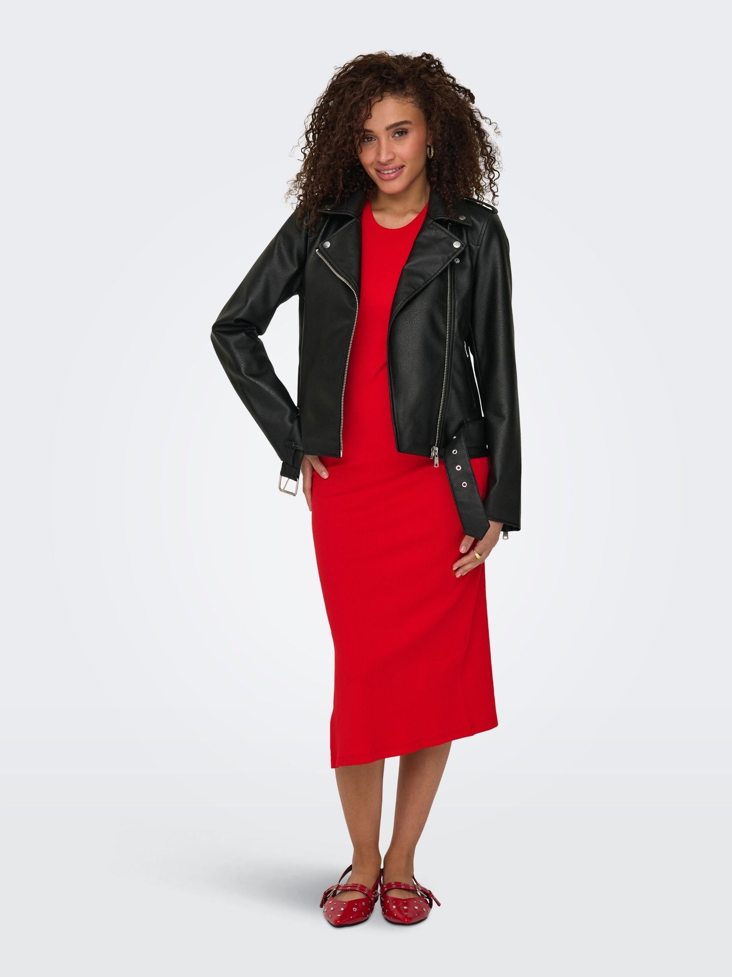 ONLY - Millie Vegan Leather Moto Jacket - 