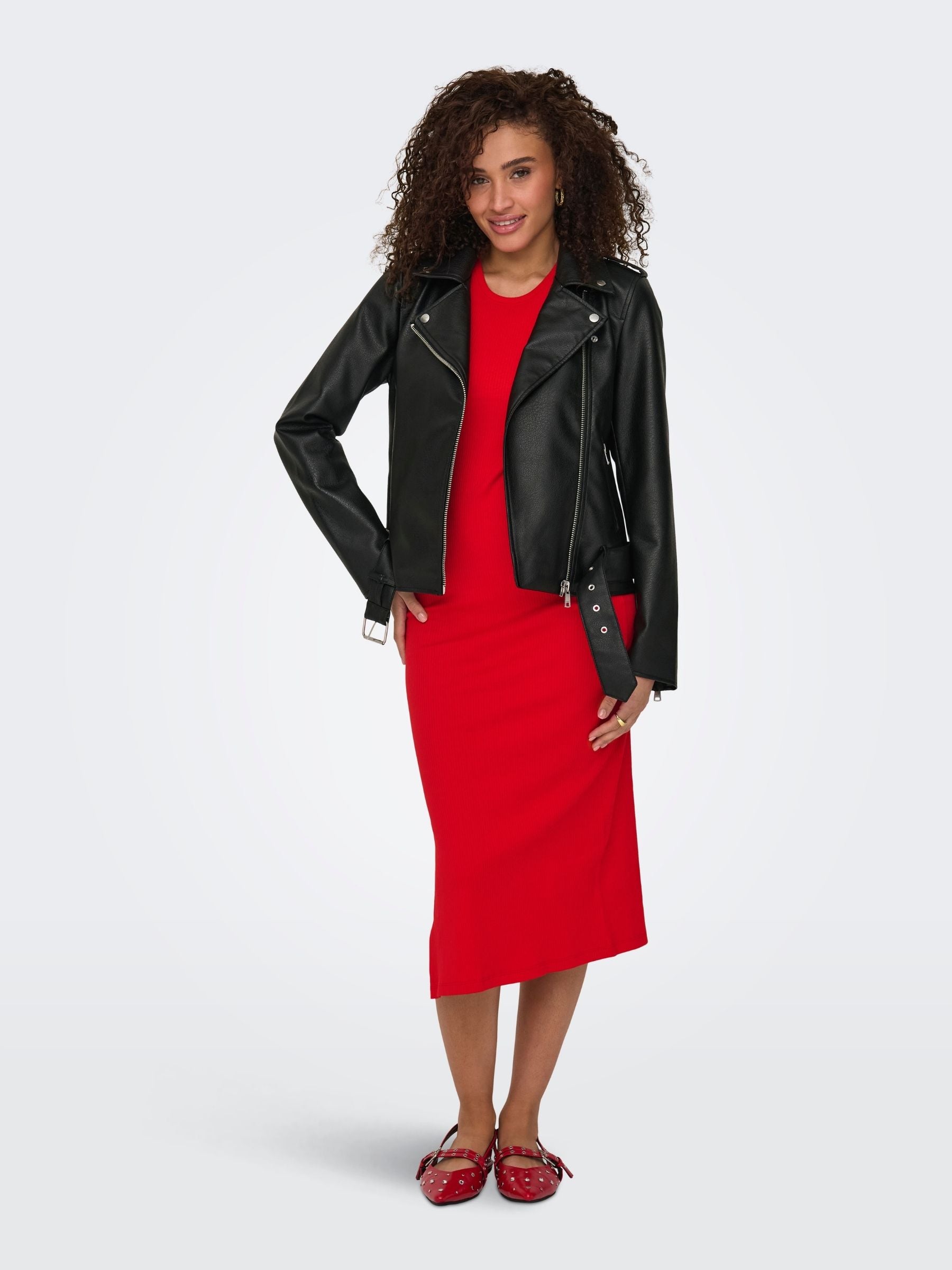 ONLY - Millie Vegan Leather Moto Jacket - 