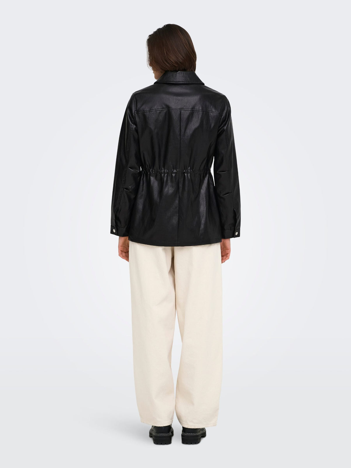 ONLY - Mini Faux Leather String Jacket - 