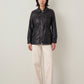 Mini Faux Leather String Jacket