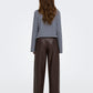 ONLY - Neli Faux Leather Barrel Pants - 